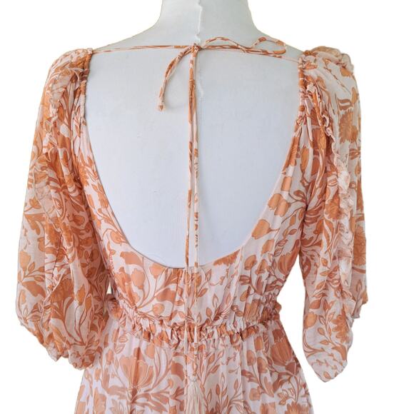 SECRET MISSION x SUPER NATURAL Aviana Floral Maxi Dress Medium Romantic Boho - Picture 5 of 11
